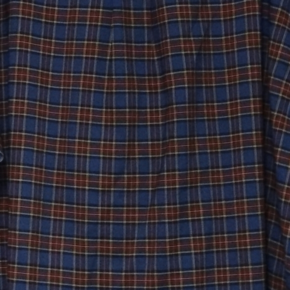 Town craft shirt scotch plaid wrinkle free red blue green white Size XXL - Picture 3 of 4